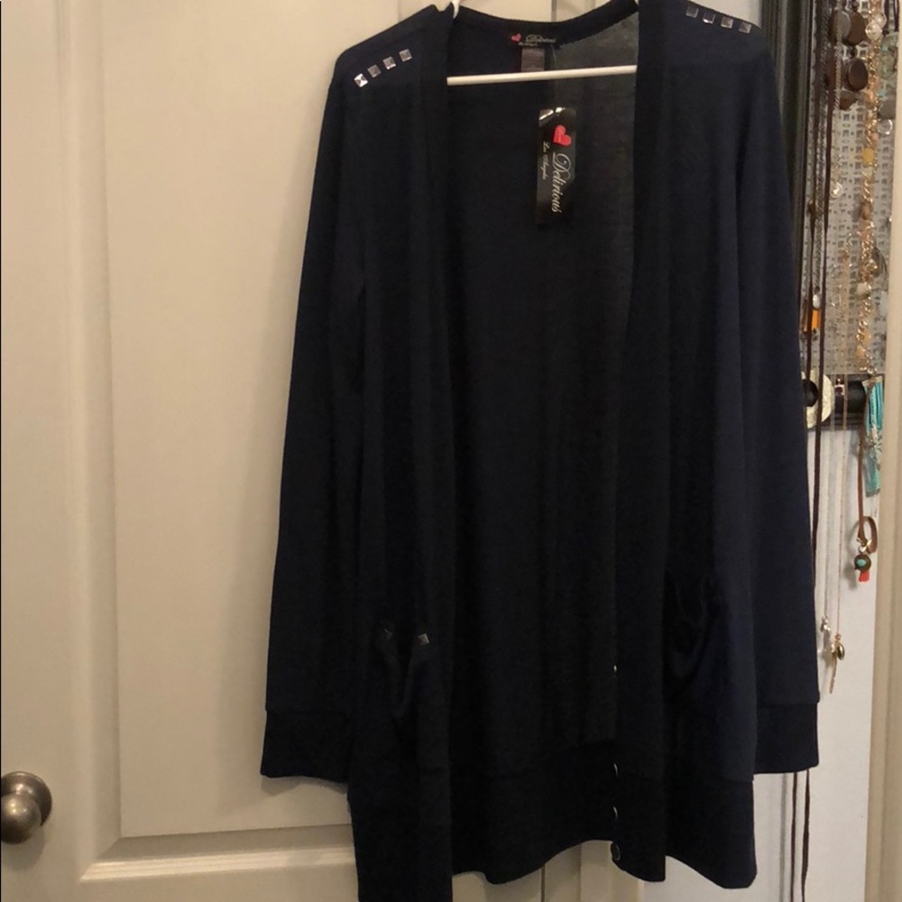 Navy Cardigan - Picture 1 of 4